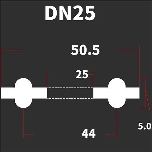 2pcs DN10-DN200 DIN Standard 3/4" 1.5" 2" -8" Tri Clamp PTFE Sanitary Seal Gasket Strip Homebrew(DN20) in Saudi Arabia