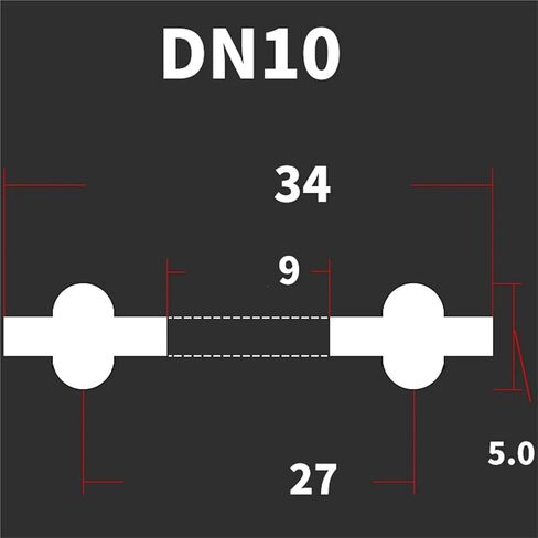 2pcs DN10-DN200 DIN Standard 3/4" 1.5" 2" -8" Tri Clamp PTFE Sanitary Seal Gasket Strip Homebrew(DN20) in Saudi Arabia