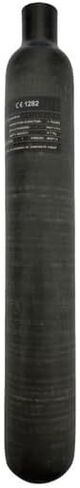 Generic 0.7L 700cc 30Mpa 300Bar 4500Psi Carbon Fiber Cylinder HPA Tank Thread M18*1.5, Matte Black in Kuwait