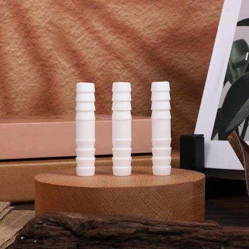 6 PCS خرطوم البلاستيك تركيب بارب ، 1/2 "× 1/2" موصلات أنابيب أبيض شبكية شائكة محول الاتحاد in Kuwait
