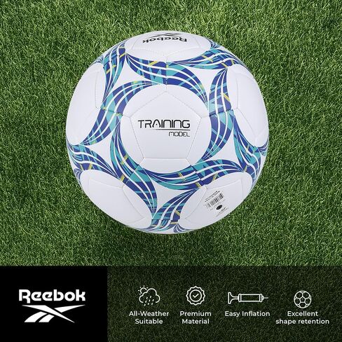 Reebok - Premium Soccer Ball, Advanced Build for Control & Durability, Size 5 in Saudi Arabia