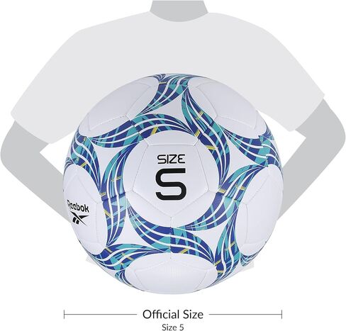 Reebok - Premium Soccer Ball, Advanced Build for Control & Durability, Size 5 in Saudi Arabia