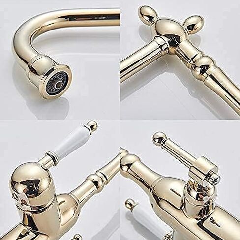 Gold Kitchen Faucets Mixer Drinking Water Filtered Kitchen Tap 360 Rotation Mixer Tap Purification Kitchen Crane Tap(Brass) in Saudi Arabia