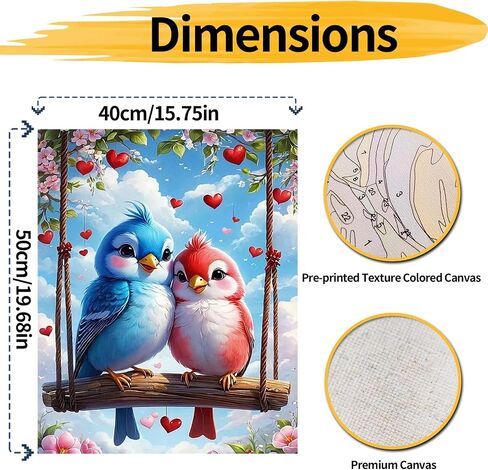 YALKIN Paint by Number for Adult Kits, DIY Oil Painting Kits for Adults Beginners on Canvas for Home Wall Decor Gifts 16x20 inch/40X50CM (No Frame) in Saudi Arabia