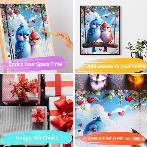 YALKIN Paint by Number for Adult Kits, DIY Oil Painting Kits for Adults Beginners on Canvas for Home Wall Decor Gifts 16x20 inch/40X50CM (No Frame) in Saudi Arabia