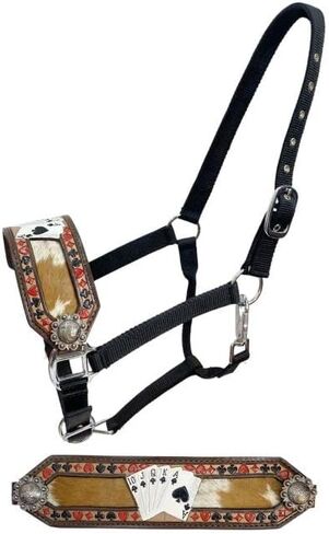 Showman "Royal Flush Leather Bronc Halter in Saudi Arabia