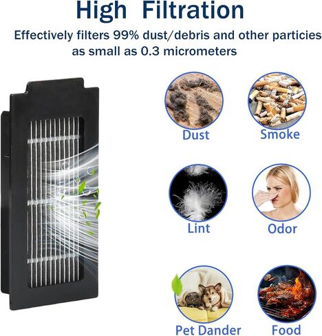 18 Pack Replacement Accessories Kit for Ecovacs Deebot T50 Max Pro Omni Vacuum Cleaner, 2 Main Brush+ 2 Hepa Filters+ 6 Mop Pads+ 4 Vacuum Bags+ 4 Side Brushs in Saudi Arabia