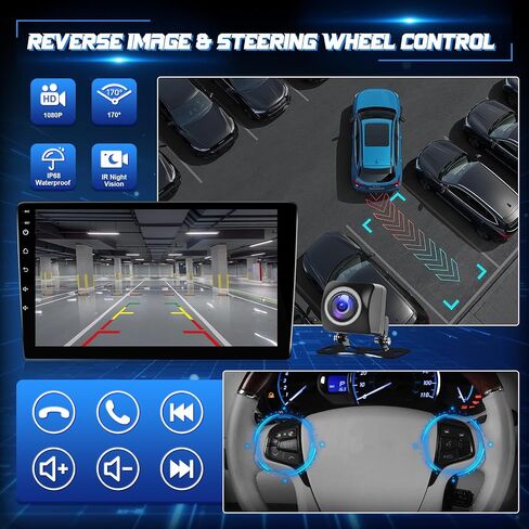ستيريو Radio Android Car Radio لـ Toyota Sienna 2011 2012 2013 2014 Carplay Wireless Android Auto - Leadfan 9 Inch IPS Touch Screen for Sienna Head Unit Bluetooth/FM/GPS/WiFi/SWC/split in Kuwait