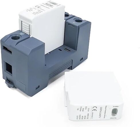 جهاز arrester GSP9 2P Solar PV Low Voltage SPD DIN RAIL DC 600V 1000V 20KA-40KA RESTRENG Lightning Protector SPD DC (الحجم: 2P 600VDC) in Kuwait