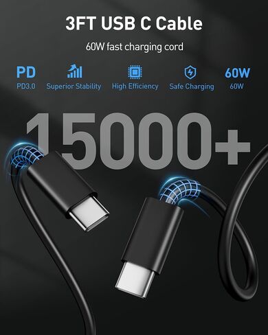 for iPad Charger, 35W USB C Super Fast Wall Charger Block for iPad Pro 13/12.9/11 inch 2025/2024/2022/2021/2020, Air 6/5th, Mini 7/6, i Pad 11/10th Generation with Long 10FT USBC Charging Cable, White in Saudi Arabia