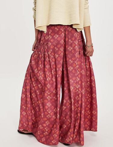 سراويل ساق واسعة من الساق تتدفق عالي مرنة الخصر فضفاضة بطبعة بوهو يوغا سراويل طويلة الطويلة in Kuwait