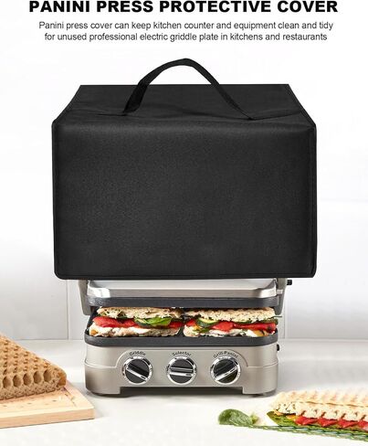 غطاء صانع شطيرة Panini Press Lid غطاء غبار نايلون مقاوم للحرارة من أجل Cuisinart Panini Press GR-4NP1 الشبكات الكهربائية/GR-5BP1 الشبكات الكهربائية (أسود) in Saudi Arabia