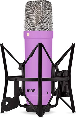 Rode NT1 Signature Series - ميكروفون مكثف أسود مع SM6 ShockMount ، حامل ميكروفون ثلاثي القوائم ومرشح البوب in Saudi Arabia