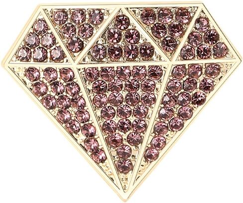 Sparkling Diamond Shape Brooch Pins Cubic Zirconia Crystal Rhinestone Lapel Collar Suit Dress Hat Badges Clothes Accessories Dainty Wedding Party Holiday Boutonniere Jewelry for Women Bride in Saudi Arabia