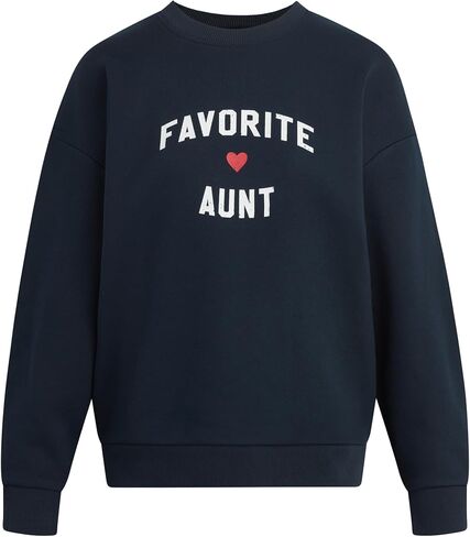 Women's Favorite Aunt Heart Logo Sweatshirt in Saudi Arabia
