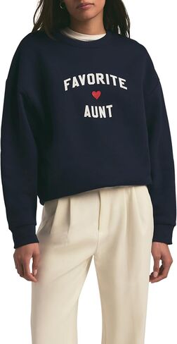 Women's Favorite Aunt Heart Logo Sweatshirt in Saudi Arabia