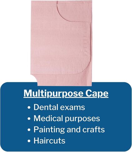McKesson Exam Capes [100 Count] Tissue/Poly/Tissue, Disposable Medical Gowns, Front/Back Opening without Closure, Mauve in Saudi Arabia