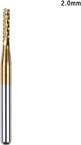 0.8mm-3.175mm Shank Coated Carbide Milling Cutter Engraving Edge Cutter CNC Router Bits End Mill for PCB Machine(2.4mm) in Kuwait