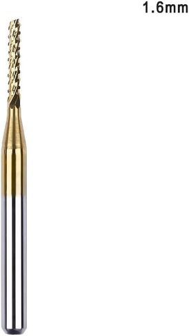 0.8mm-3.175mm Shank Coated Carbide Milling Cutter Engraving Edge Cutter CNC Router Bits End Mill for PCB Machine(2.4mm) in Kuwait
