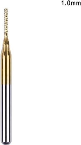 0.8mm-3.175mm Shank Coated Carbide Milling Cutter Engraving Edge Cutter CNC Router Bits End Mill for PCB Machine(2.4mm) in Kuwait