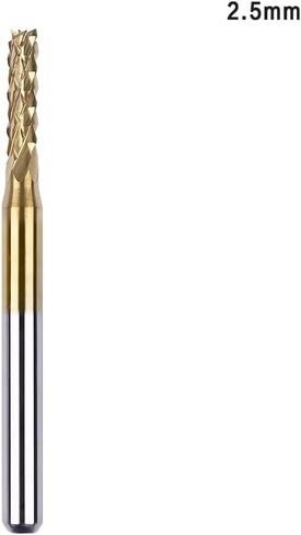 0.8mm-3.175mm Shank Coated Carbide Milling Cutter Engraving Edge Cutter CNC Router Bits End Mill for PCB Machine(2.4mm) in Kuwait