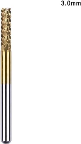 0.8mm-3.175mm Shank Coated Carbide Milling Cutter Engraving Edge Cutter CNC Router Bits End Mill for PCB Machine(2.4mm) in Kuwait