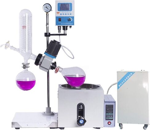 1L-5L LAB SPAPORATOR ROTAVAPOR 0-120 دورة في الدقيقة 0-399 ℃ معدات Senco مع رفع المحرك ، حمام التدفئة الرقمي ، مجموعة كاملة من مجموعات الأواني الزجاجية ومضخة تفريغ المياه المتداولة (1L لتر) in Saudi Arabia
