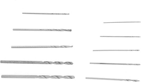 Yosoo Pin Vise Chuck and Drill Bit Set - Double Extreme Pin for PCB, Crafts and Jewelry - 10 PCs Micro Bits Included in Saudi Arabia
