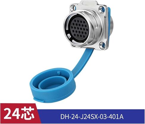 DH24 Aviation Socket Snap-On Connection Metal Metal Sloy 2-24 Multi-Cournector M24 (24 Core Female Connector) in Kuwait