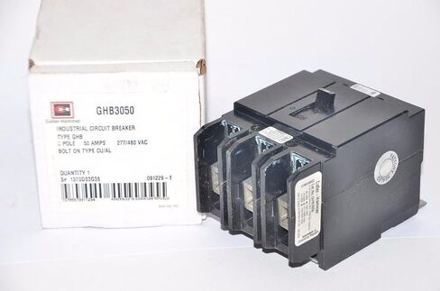 Eaton GHB3050 Bolt-On Circuit Breaker ، Frame GHB ، 270/480V ، 3-Pole ، 50-AMP in Saudi Arabia