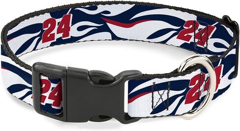 Hendrick Motorsports Pet Collar ، مشبك البلاستيك من طوق الكلاب ، William Byron #24 Car Scheme White Red Blue ، 11 إلى 16.5 بوصة in Saudi Arabia