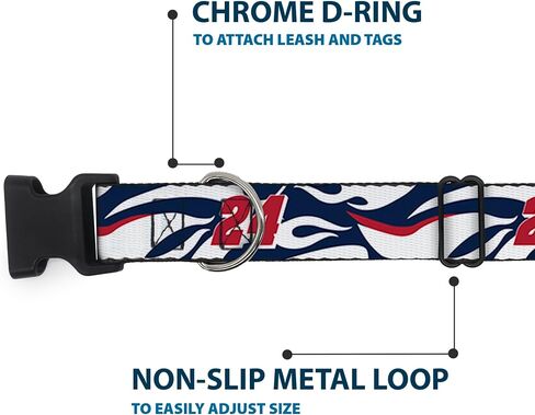 Hendrick Motorsports Pet Collar ، مشبك البلاستيك من طوق الكلاب ، William Byron #24 Car Scheme White Red Blue ، 11 إلى 16.5 بوصة in Saudi Arabia