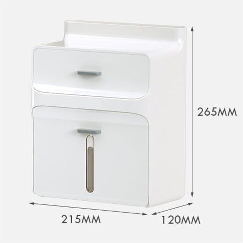 Tissue Box Cover Waterproof Perforated Free Wall Mounted Toilet Paper Box,Toilet Paper Storage Box roll Holder for bathrooms and Toilets Tissue Box for Bedroom Office Tabletop (Color : Green, Size : in Saudi Arabia