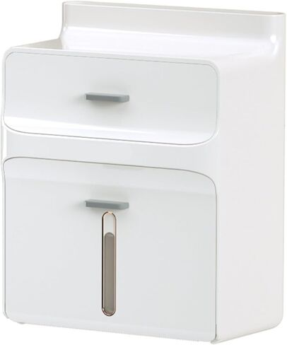 Tissue Box Cover Waterproof Perforated Free Wall Mounted Toilet Paper Box,Toilet Paper Storage Box roll Holder for bathrooms and Toilets Tissue Box for Bedroom Office Tabletop (Color : Green, Size : in Saudi Arabia