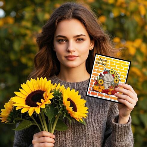 Globleland Fall Turkey Funny Silicone Stamp Metal Metal عيد الشكر قرع قطع القطع قطع الخريف البركة الطلاء الحرف مقرات لصنع البطاقات. in Kuwait