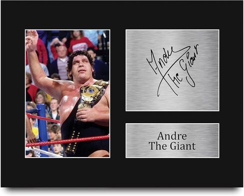 HWC Trading Andre the Giant Gifts Print Print Motagographic for WWE & WWF Memorabilia Fost in Kuwait