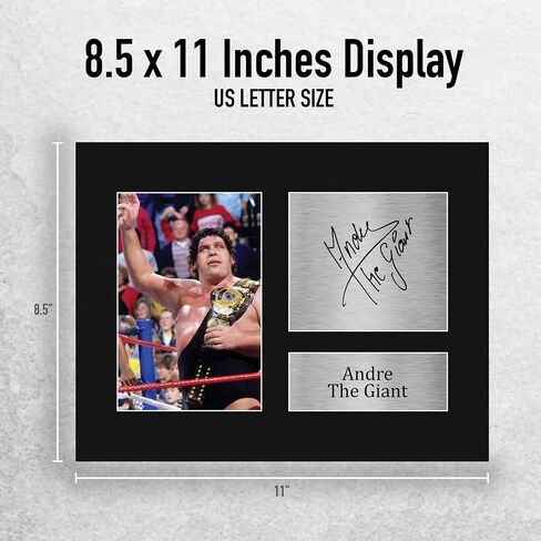 HWC Trading Andre the Giant Gifts Print Print Motagographic for WWE & WWF Memorabilia Fost in Kuwait