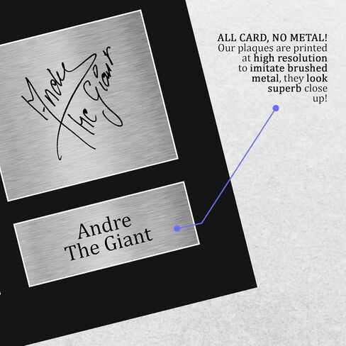 HWC Trading Andre the Giant Gifts Print Print Motagographic for WWE & WWF Memorabilia Fost in Kuwait