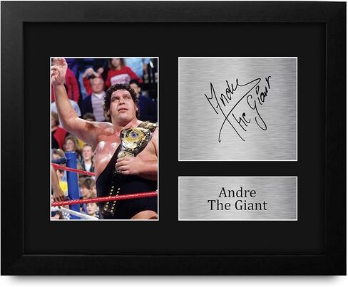 HWC Trading Andre the Giant Gifts Print Print Motagographic for WWE & WWF Memorabilia Fost in Kuwait