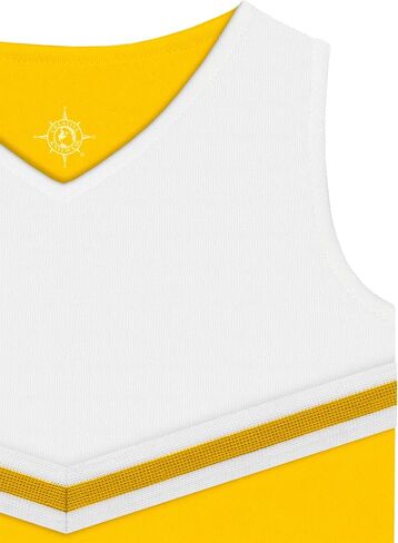Creative Knitwear College Baby Cheerleader Dress 2-Piece Top/Skirt - Multiple Colors, for Girls (2T - 12 Years) in Saudi Arabia
