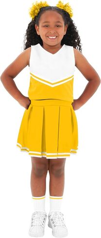 Creative Knitwear College Baby Cheerleader Dress 2-Piece Top/Skirt - Multiple Colors, for Girls (2T - 12 Years) in Saudi Arabia