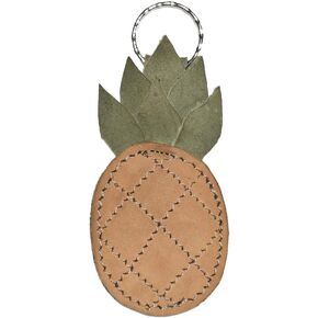 Hide & Drink, Leather Pineapple Keychain/Key Ring/Tropical Fruit/Juicy/Accessories, Handmade Includes 101 Year Warranty :: Old Tobacco in Kuwait