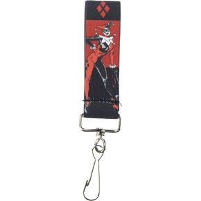 Buckle-Down Joker Dc Comics Supervillain Harley Quinn Stripes Key Fob