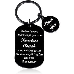 Valentines Day Gifts for Coach Teacher Thank You Gifts Keychain Appreciation for Coach A Men Women Football Soccer Basketball Coach End of Season Coach Gift Team Mom Gift White Elephant Gifts