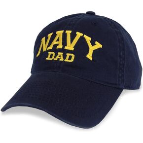 Armed Forces Gear Men's Navy Dad Hat - Official Licensed United States Navy Dad Hat (Navy)
