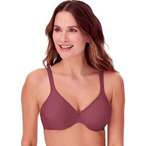 Bali Women's Passion for Comfort Underwire Bra, 3383, Rustic Berry Red, 42C