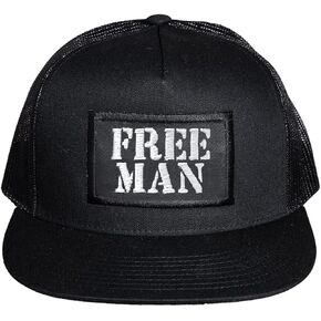 Lions Not Sheep Free Man Hat - Hats for Men Snapback Trucker Hat Black