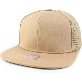 Trendy Apparel Shop XXL Oversize Air Mesh Back Flatbill Baseball Cap