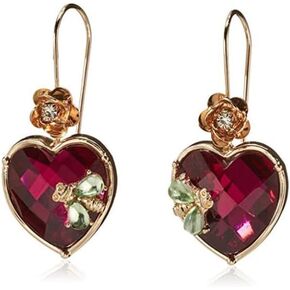 Fashion Multi Lucite Heart Flower Stone Drop Earrings For Women in Kuwait