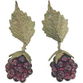 Raspberry Post Hanging Earrings for Silver Seasons…